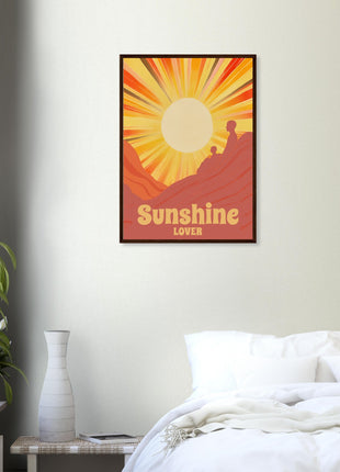 Sunshine lover retro poster