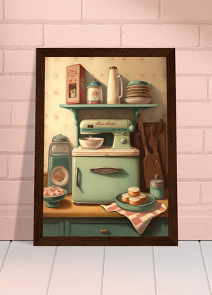 Vintage kitchen poster