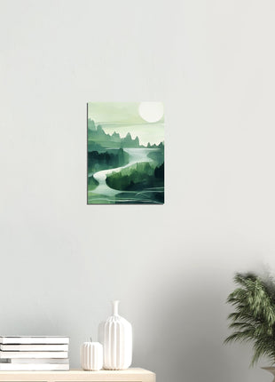 Green abstract landscape poster (part 2 of 3)