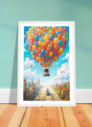 Balloon ride kids poster