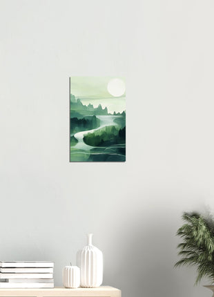 Green abstract landscape poster (part 2 of 3)