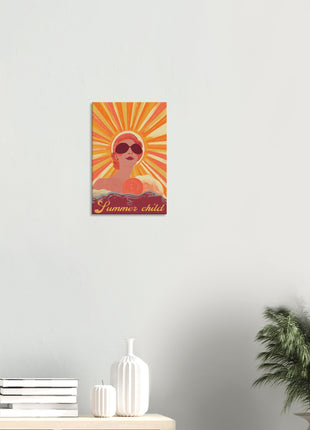 Summer child retro poster