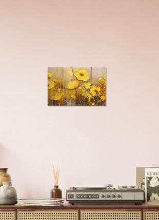 Yellow flowers poster - Canvas