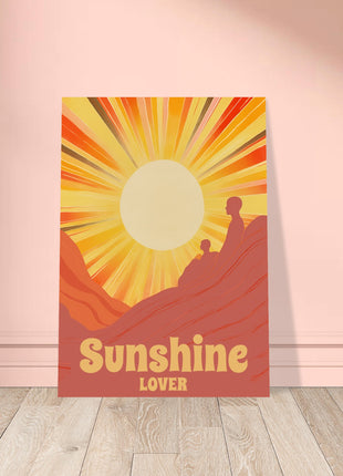 Sunshine lover retro poster