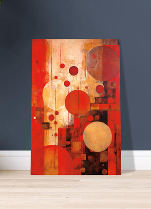 Red abstract poster