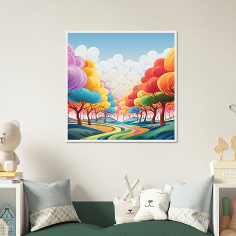 Rainbow land poster