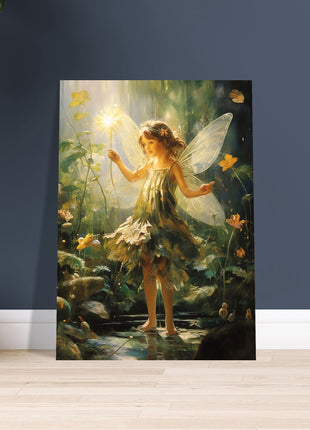 Fairy in the woods kids poster