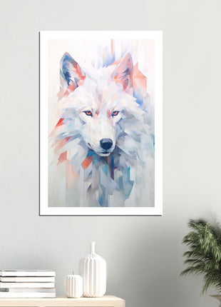 Affiche loup blanc