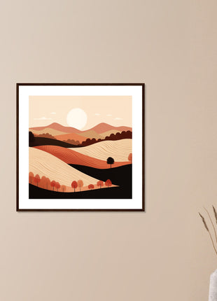 Fall landscape poster