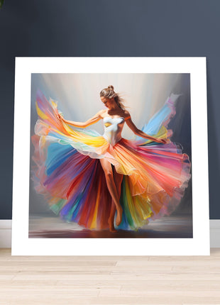 Regenboog danser poster