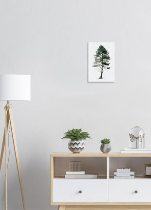 Minimalist serene pine tree poster