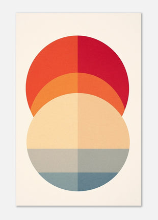 Modern minimalist circle poster - Retro