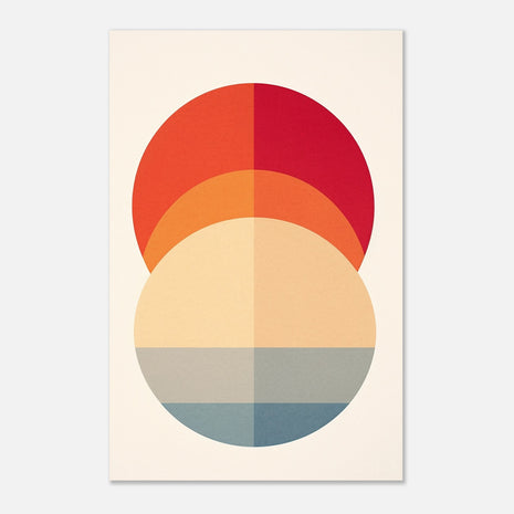 Modern minimalist circle poster - Retro