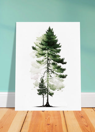 Pine tree minimalist poster