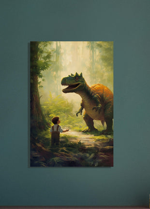 Dino- und Kinderplakat