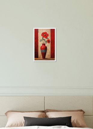 Gorgeous red flowers poster