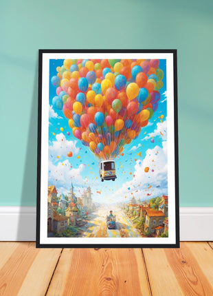 Balloon ride kids poster