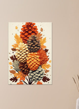 Pinecone modern fall poster