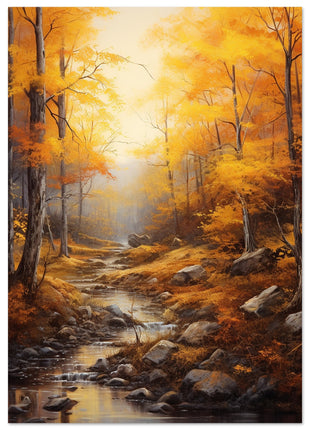 Affiche de la forêt orange en automne