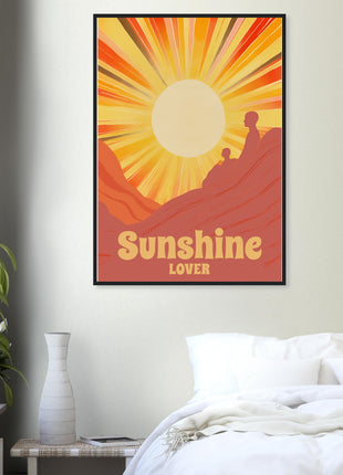 Sunshine lover retro poster