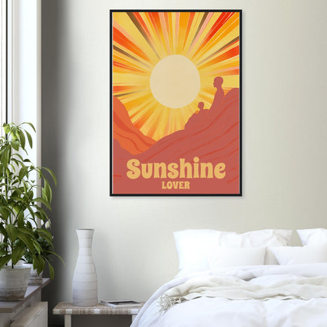 Sunshine Lover – Retro Sunset Art Print