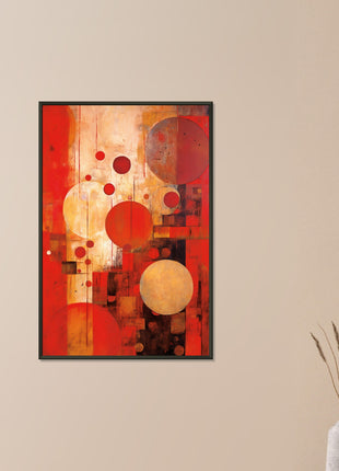 Red abstract poster