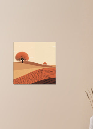 Fall landscape painting poster