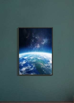 Earth from space poster