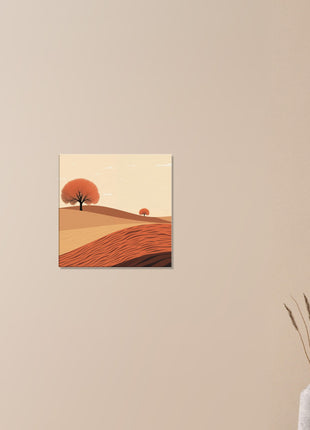 Fall landscape painting poster