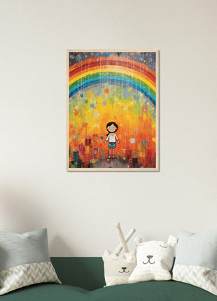 Regenbogen-Kinderplakat