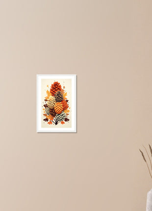 Pinecone modern fall poster