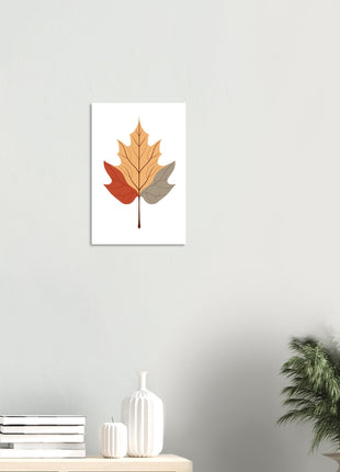 Fall leaf poster