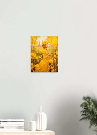 Yellow surrealistic poster