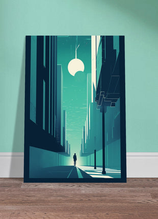 Teal city poster