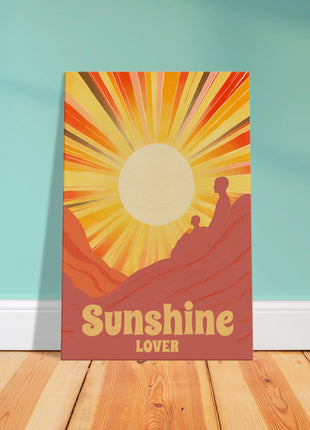 Sunshine lover retro poster