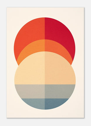 Modern minimalist circle poster - Retro