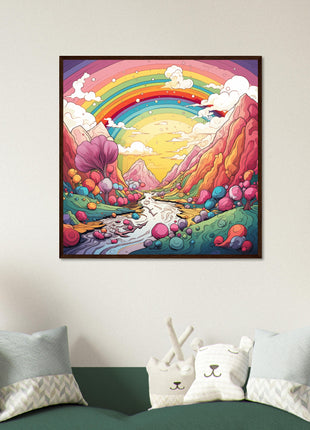 Rainbow candyland poster