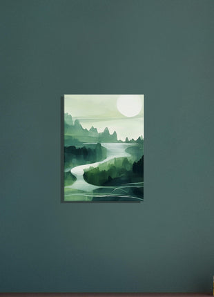 Green abstract landscape poster (part 2 of 3)