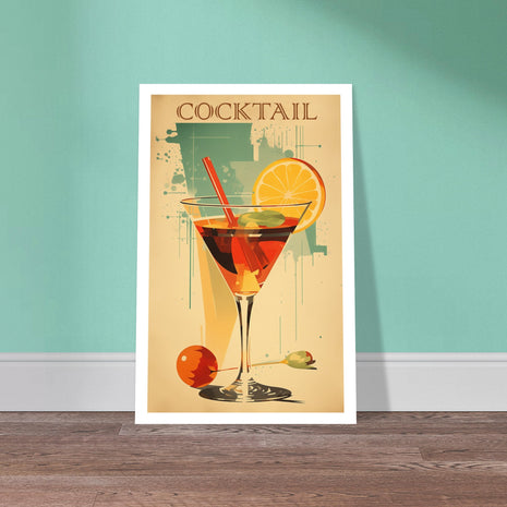 Cocktail vintage plakat