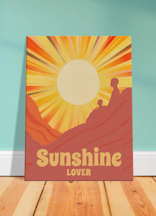 Sunshine lover retro poster