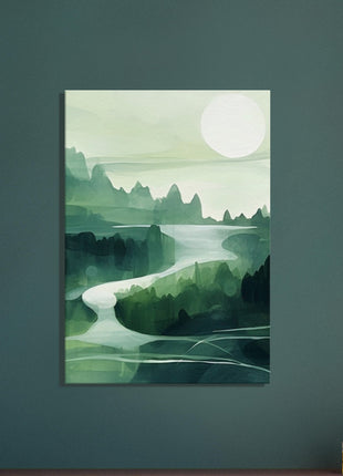 Green abstract landscape poster (part 2 of 3)