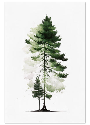 Pine tree minimalist poster