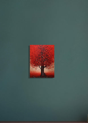 Red tree poster