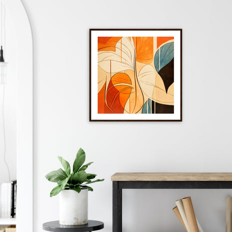 Abstract fall leaves - Fall poster