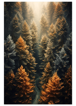 Fall woods  poster