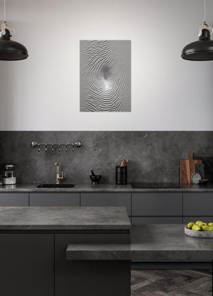 concrete fingerprint pattern poster