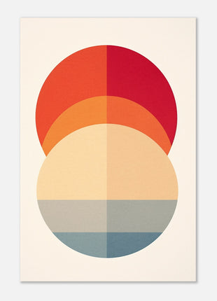 Modern minimalist circle poster - Retro