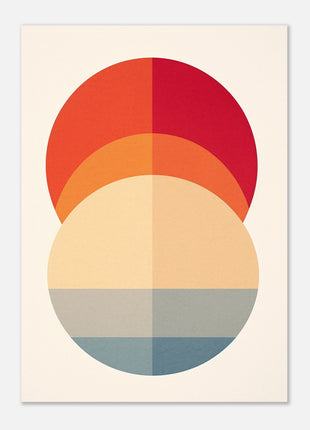 Modern minimalist circle poster - Retro