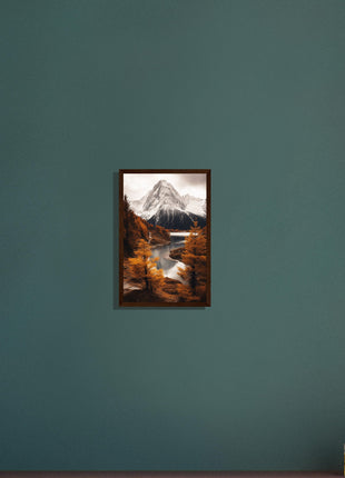 Fall mountain landscape poster