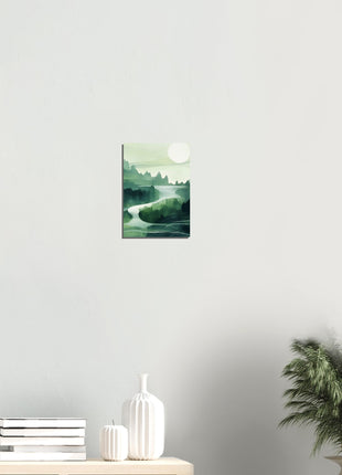 Green abstract landscape poster (part 2 of 3)